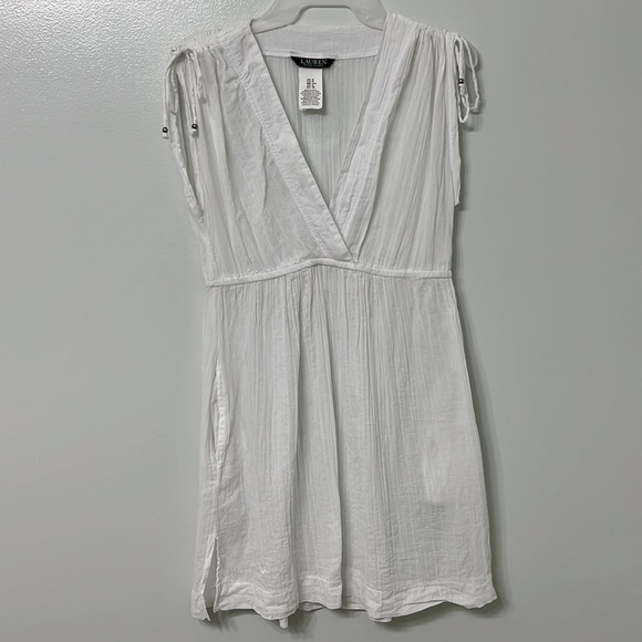 Ralph Lauren- white summer dress/swim cover up.- size small - Picture 6 of 11
